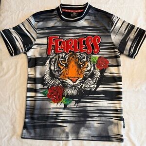 Fearless Men’s Tiger Graphic Shirt - Black and Red